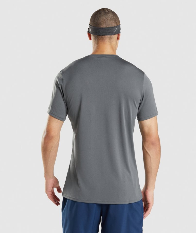 Men's Gymshark Arrival T-Shirts Grey | CA 6ND5A1